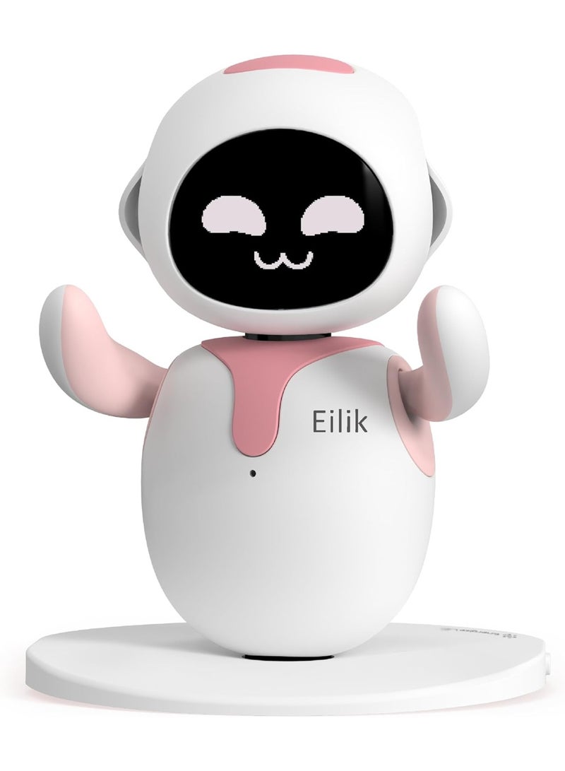 Eilik ENERGIZE LAB Eilik Pink - Touch Interactive Toys, Cute Robot Pets with Abundant Emotions. Idle Animations&Mini-Games, Unique Gift for Girls & Boys. Support Update. - Image 1